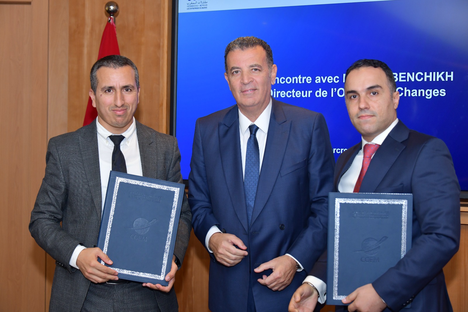 Signature de la convention Office des Changes CGEM
